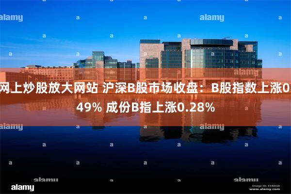 网上炒股放大网站 沪深B股市场收盘:B股指数上涨0.49% 成份B指上涨0.28%