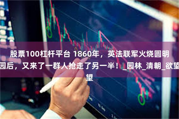 股票100杠杆平台 1860年，英法联军火烧圆明园后，又来了一群人抢走了另一半！_园林_清朝_欲望