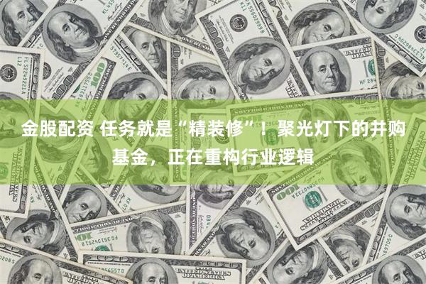 金股配资 任务就是“精装修”！聚光灯下的并购基金，正在重构行业逻辑