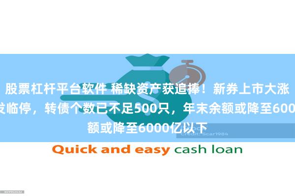 股票杠杆平台软件 稀缺资产获追捧！新券上市大涨30%触发临停，转债个数已不足500只，年末余额或降至6000亿以下