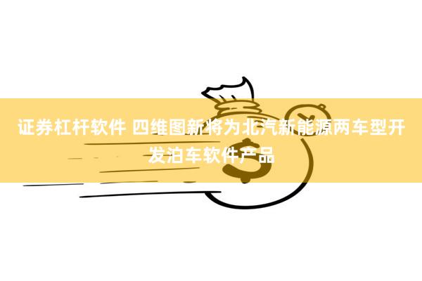 证券杠杆软件 四维图新将为北汽新能源两车型开发泊车软件产品
