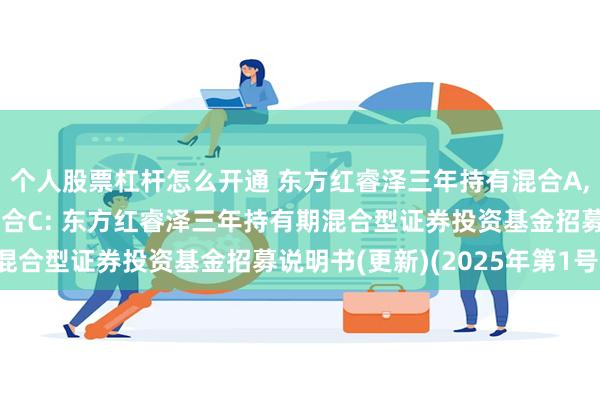 个人股票杠杆怎么开通 东方红睿泽三年持有混合A,东方红睿泽三年持有混合C: 东方红睿泽三年持有期混合型证券投资基金招募说明书(更新)(2025年第1号)