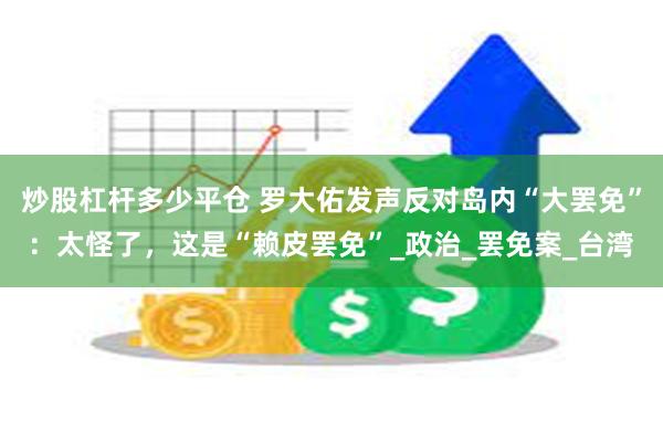 炒股杠杆多少平仓 罗大佑发声反对岛内“大罢免”：太怪了，这是“赖皮罢免”_政治_罢免案_台湾