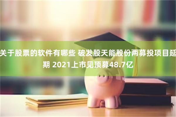 关于股票的软件有哪些 破发股天能股份两募投项目延期 2021上市见顶募48.7亿
